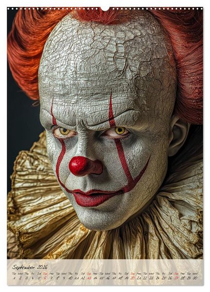 Produktbild: Circus Faces (High Quality Premium Wall Calendar 2026 DIN A2 portrait),CALVENDO 12 Month Wall Calendar