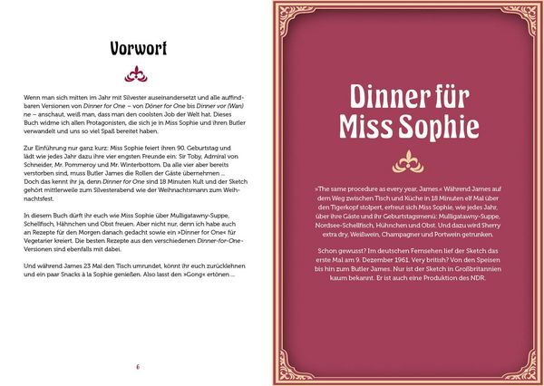 Produktbild: Dinner for One &ndash; Das Kochbuch