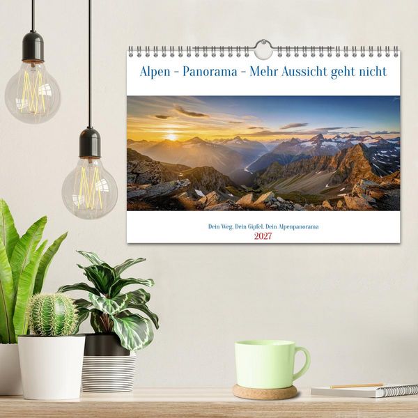Produktbild: Alpen - Panorama - Mehr Aussicht geht nicht (Wandkalender 2027 DIN A4 quer), CALVENDO Monatskalender