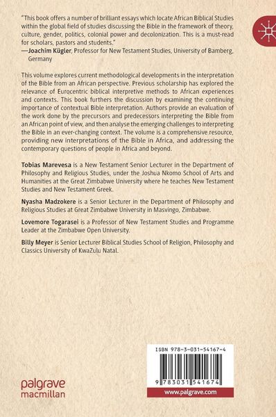 Produktbild: Contemporary African Perspectives on the Bible