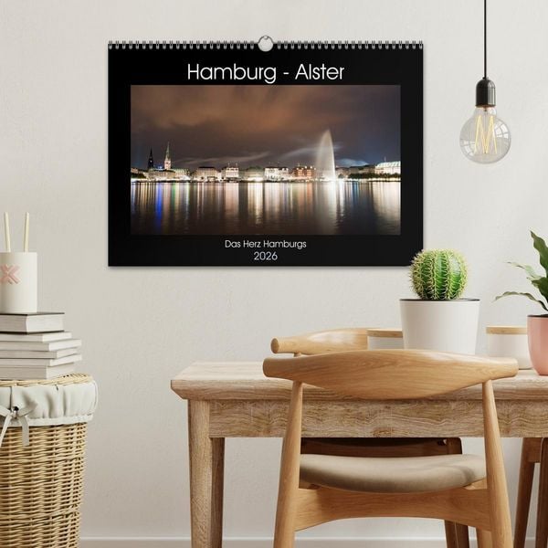 Produktbild: Hamburg - Alster (Wandkalender 2026 DIN A3 quer), CALVENDO Monatskalender