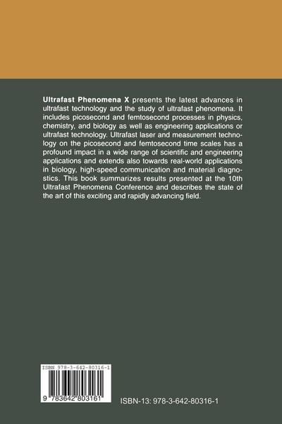 Produktbild: Ultrafast Phenomena X