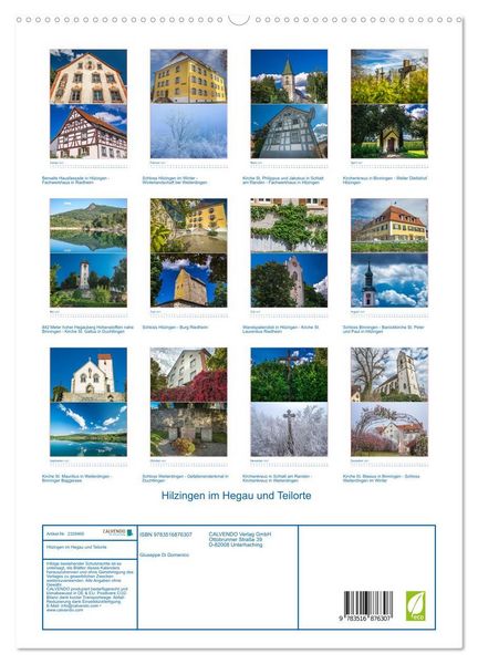 Produktbild: Hilzingen im Hegau und Teilorte (hochwertiger Premium Wandkalender 2027 DIN A2 hoch), Kunstdruck in Hochglanz