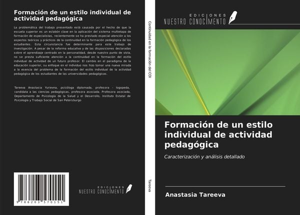 Produktbild: Formaci&oacute;n de un estilo individual de actividad pedag&oacute;gica
