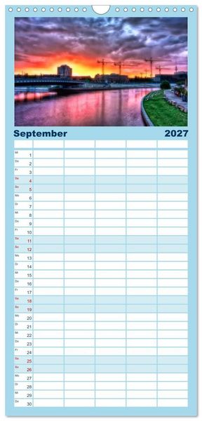 Produktbild: Familienplaner 2027 - Berlin mit 5 Spalten (Wandkalender, 21 x 45 cm) CALVENDO