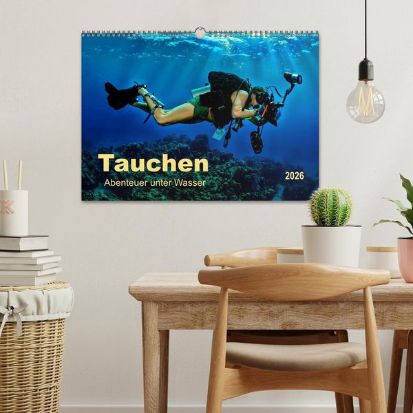 Produktbild: Tauchen - Abenteuer unter Wasser (Wandkalender 2026 DIN A3 quer), CALVENDO Monatskalender