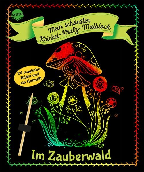 Produktbild: Mein sch&ouml;nster Krickel-Kratz-Malblock. Im Zauberwald