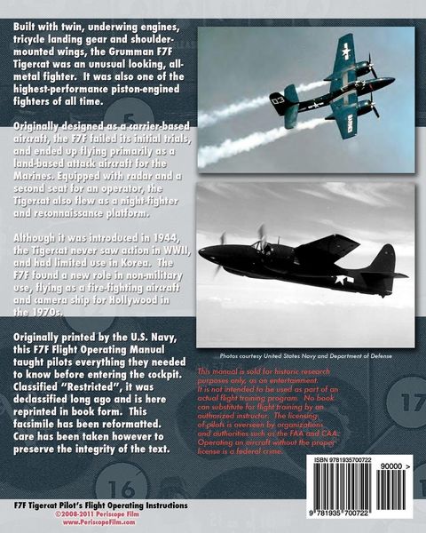 Produktbild: F7F Tigercat Pilot's Flight Operating Instructions