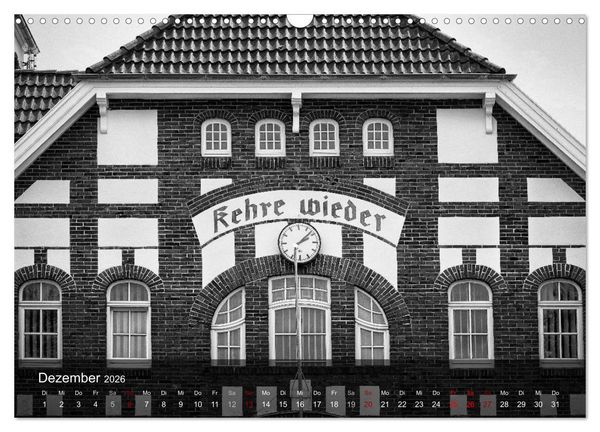 Produktbild: Wangerooge Noir (Wandkalender 2026 DIN A3 quer), CALVENDO Monatskalender