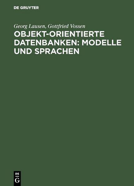 Produktbild: Objekt-orientierte Datenbanken: Modelle und Sprachen