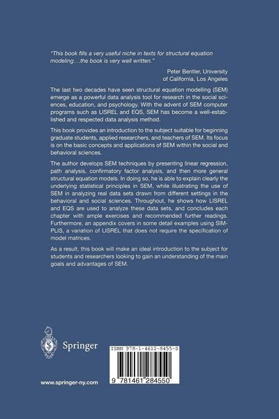 Produktbild: Basic Principles of Structural Equation Modeling