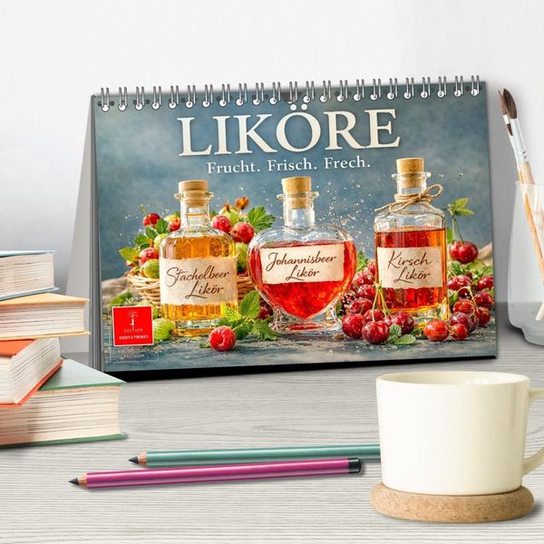 Produktbild: Lik&ouml;re - Frucht. Frisch. Frech. (Tischkalender 2027 DIN A5 quer), CALVENDO Monatskalender