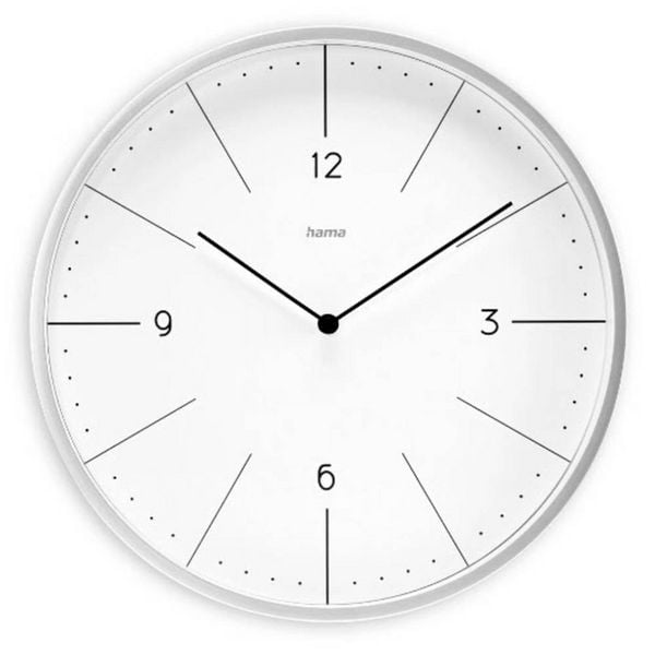 Produktbild: Hama 00185884 Quarz Wanduhr 30cm x 300mm x 300mm x 30mm Grau