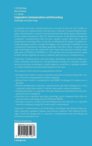 Produktbild: Cooperative Communications and Networking
