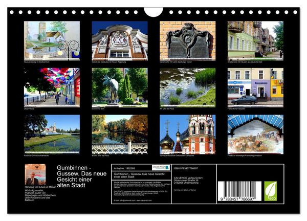 Produktbild: Gumbinnen - Gussew. Das neue Gesicht einer alten Stadt (Wandkalender 2026 DIN A4 quer), CALVENDO Monatskalender