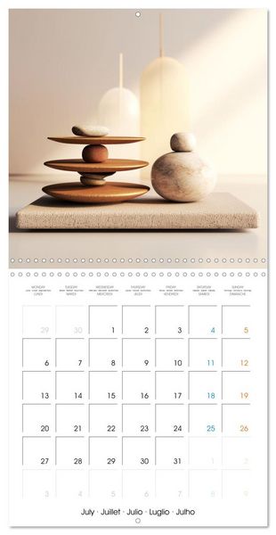 Produktbild: Instant de qui&eacute;tude (Calendrier mural carr&eacute; 2026 30x30 cm) Calendrier double avec une page pour vos prises de notes