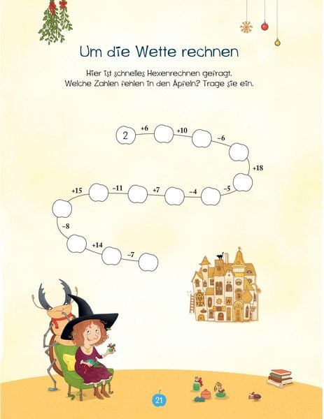 Produktbild: Petronella Apfelmus - Zauberstab und Wichtelt&uuml;r. Das gro&szlig;e Weihnachtsr&auml;tselbuch
