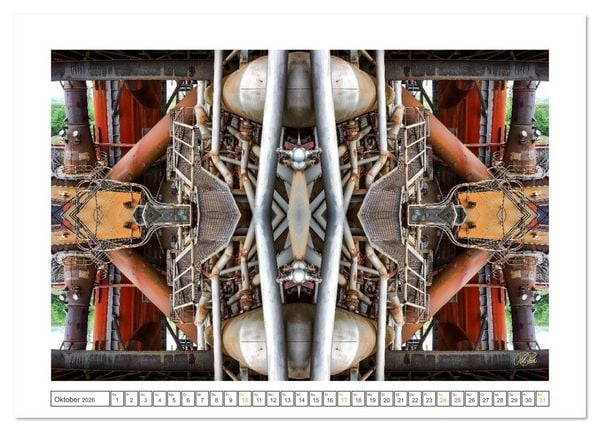 Produktbild: Faszination Spiegelung - Industrie und Technik (Wandkalender 2026 DIN A3 quer), CALVENDO Monatskalender