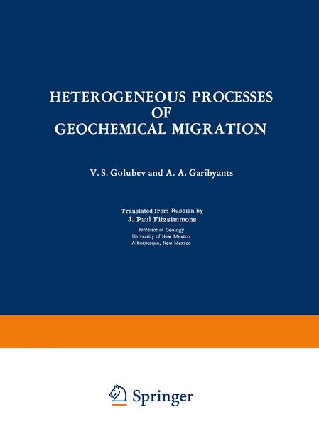 Produktbild: Heterogeneous Processes of Geochemical Migration