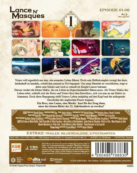 Produktbild: Lance N' Masques - Volume 1: Episode 01-06