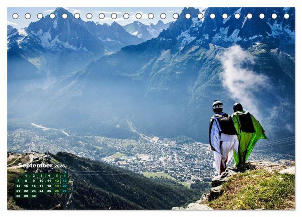 Produktbild: Base Jumping Adrenalin- Kick (Tischkalender 2026 DIN A5 quer), CALVENDO Monatskalender