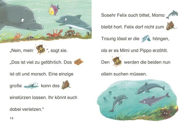 Produktbild: Bildermaus - Der kleine Delfin auf Schatzsuche