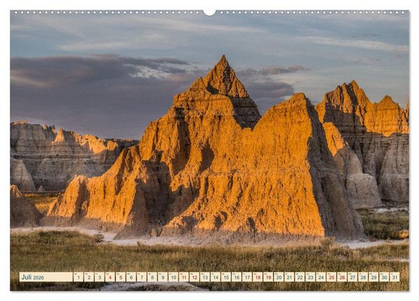 Produktbild: Wyoming, South Dakota Colorado (Wandkalender 2026 DIN A2 quer), CALVENDO Monatskalender