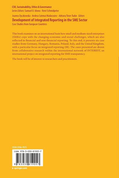 Produktbild: Development of Integrated Reporting in the SME Sector