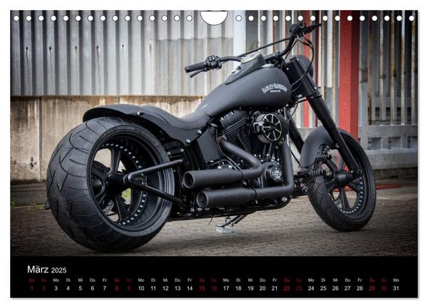 Produktbild: Exklusive Best of Fat Ass Custombike Edition, feinste Harleys mit fettem Hintern (Wandkalender 2025 DIN A4 quer), CALVENDO Monatskalender