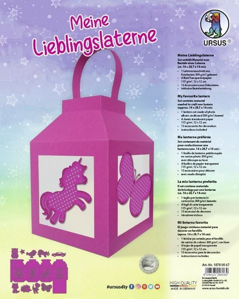 Produktbild: URSUS Meine Lieblingslaterne, eosin