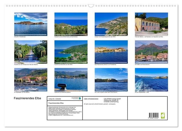 Produktbild: Faszinierendes Elba (Wandkalender 2027 DIN A2 quer), CALVENDO Monatskalender