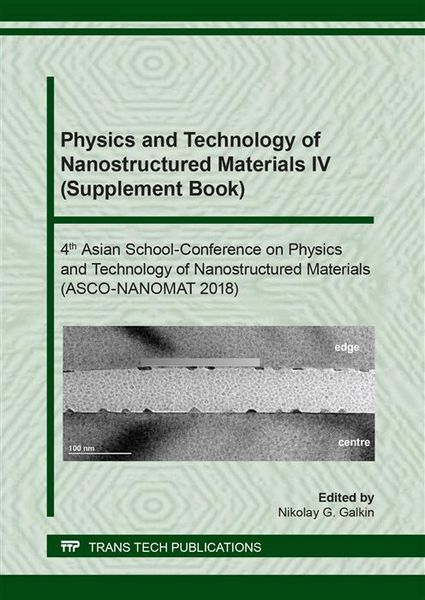 Produktbild: Physics and Technology of Nanostructured Materials IV (Supplement Book)