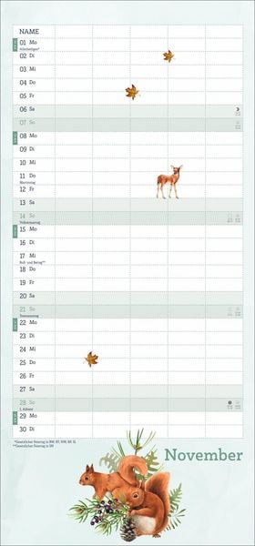 Produktbild: tm Tiere des Waldes Familienplaner 2027