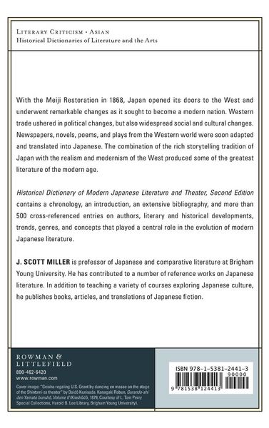 Produktbild: Historical Dictionary of Modern Japanese Literature and Theater