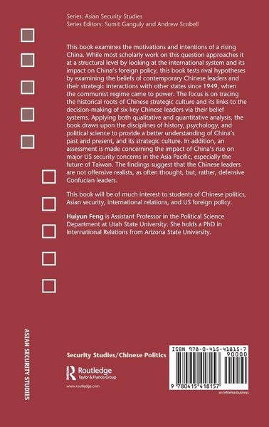 Produktbild: Chinese Strategic Culture and Foreign Policy Decision-Making