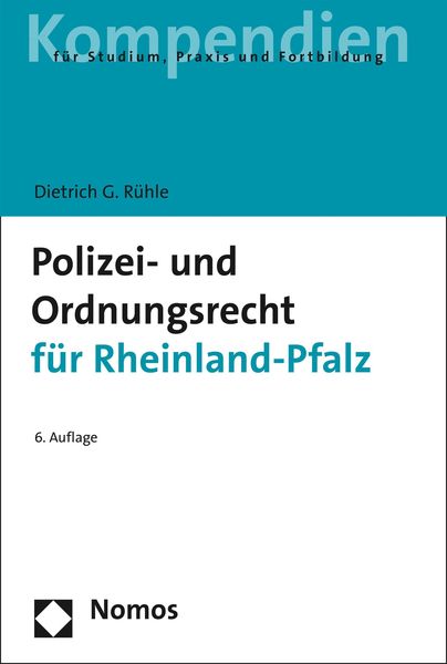 Produktbild: Polizei- und Ordnungsrecht f&uuml;r Rheinland-Pfalz