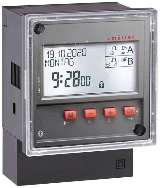 Produktbild: M&uuml;ller SC 44.21 pro4 230V 50-60Hz Zeitschaltuhr digital 230V 4000W