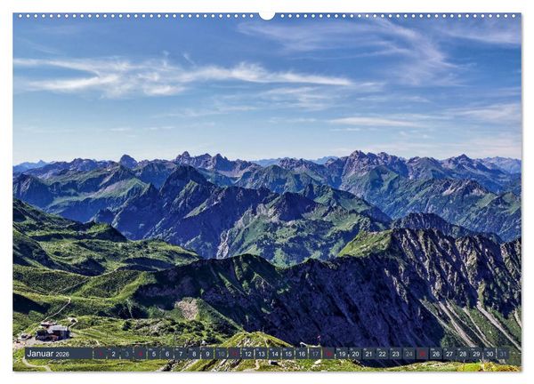 Produktbild: Allg&auml;uer Bergidyll (Wandkalender 2026 DIN A2 quer), CALVENDO Monatskalender