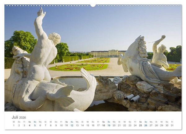 Produktbild: Traumhaftes Wien 2026 (hochwertiger Premium Wandkalender 2026 DIN A2 quer), Kunstdruck in Hochglanz