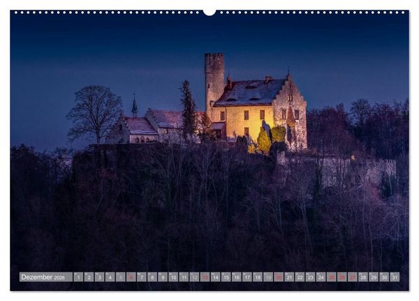 Produktbild: Burgenlandschaft Fr&auml;nkische Schweiz (hochwertiger Premium Wandkalender 2026 DIN A2 quer), Kunstdruck in Hochglanz