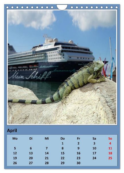 Produktbild: Karibik - Eindr&uuml;cke einer Kreuzfahrt (Wandkalender 2027 DIN A4 hoch), CALVENDO Monatskalender