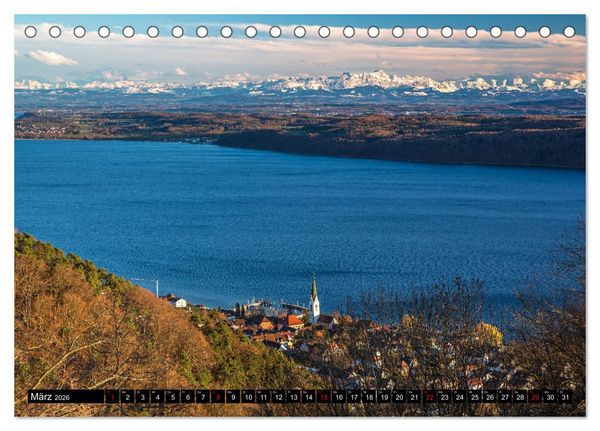 Produktbild: Herbst rund um den Bodensee (Tischkalender 2026 DIN A5 quer), CALVENDO Monatskalender