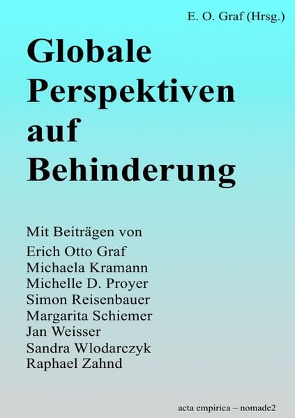 Produktbild: Globale Perspektiven auf Behinderung
