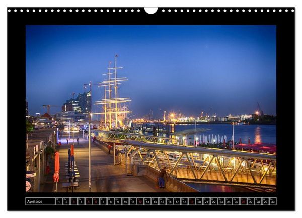 Produktbild: Rund um den Hamburger Hafen (Wandkalender 2026 DIN A3 quer), CALVENDO Monatskalender