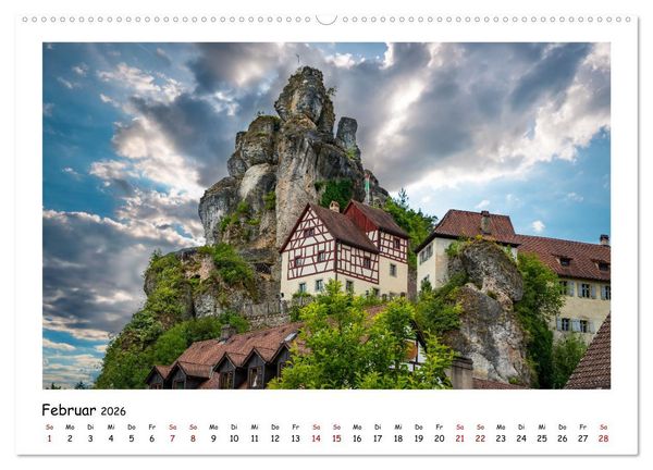 Produktbild: Fr&auml;nkische Schweiz - Sehensw&uuml;rdigkeiten der Berg- und H&uuml;gellandschaft (Wandkalender 2026 DIN A2 quer), CALVENDO Monatskalender