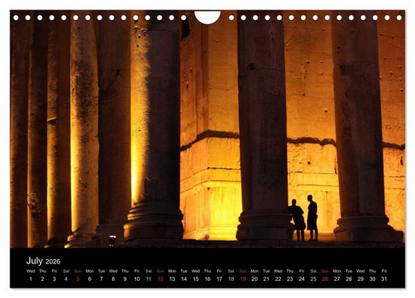 Produktbild: Monuments of Lebanon 2026 (Wall Calendar 2026 DIN A4 landscape), CALVENDO 12 Month Wall Calendar