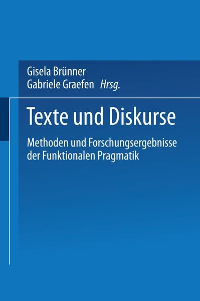 Produktbild: Texte und Diskurse