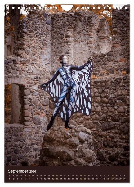 Produktbild: Bodypainting Adventures - Farbe auf nackter Haut (Wandkalender 2026 DIN A4 hoch), CALVENDO Monatskalender