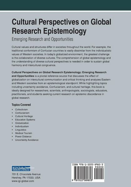 Produktbild: Cultural Perspectives on Global Research Epistemology