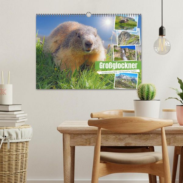 Produktbild: Gro&szlig;glockner wundersch&ouml;ne Berg- und Tierwelt (Wandkalender 2026 DIN A3 quer), CALVENDO Monatskalender